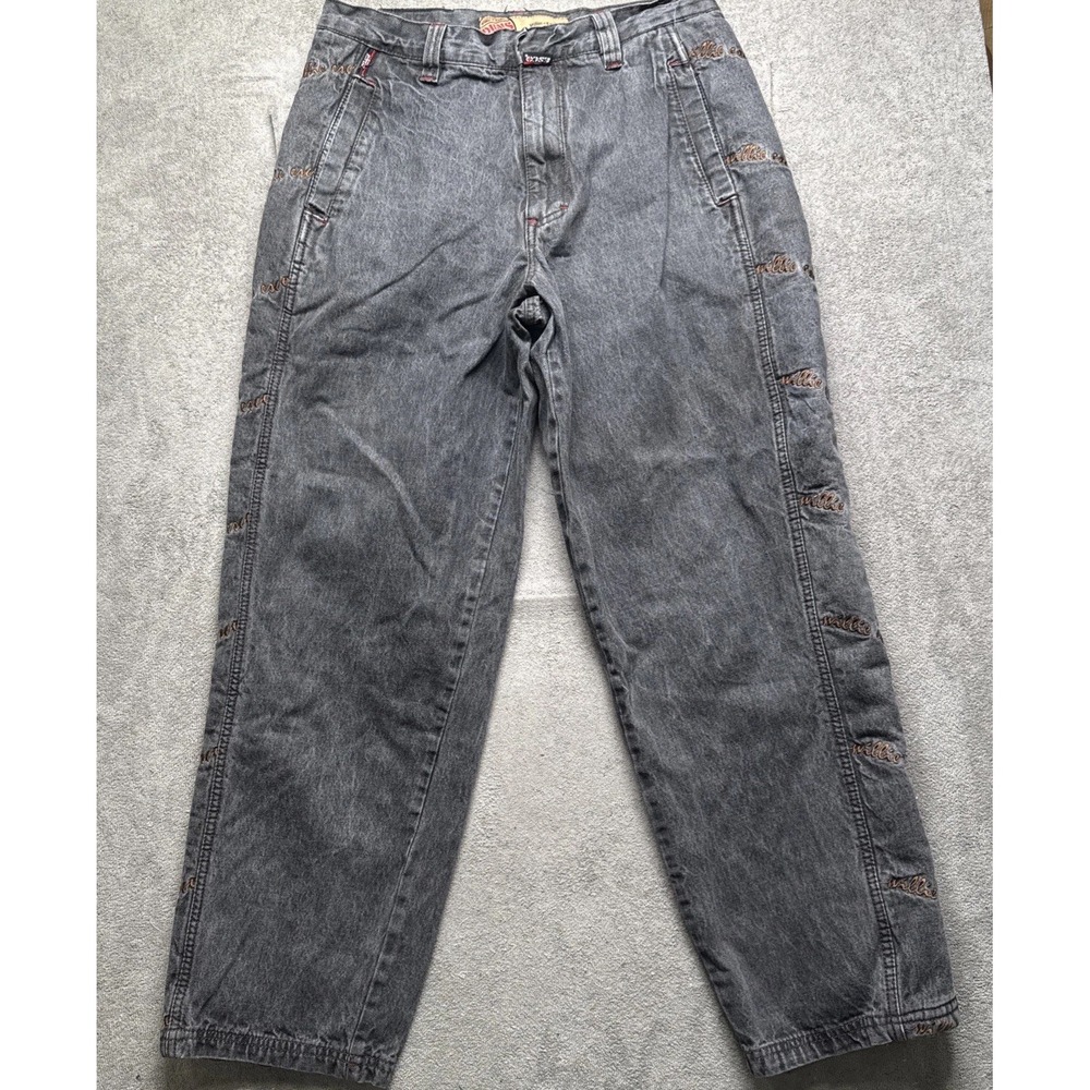 Vintage Willie Esco DUNS‎ Jeans Mens 34 Gray Baggy Wide Leg Y2K Skater 90s